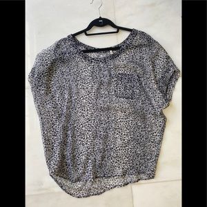 Beautiful cheetah print blouse